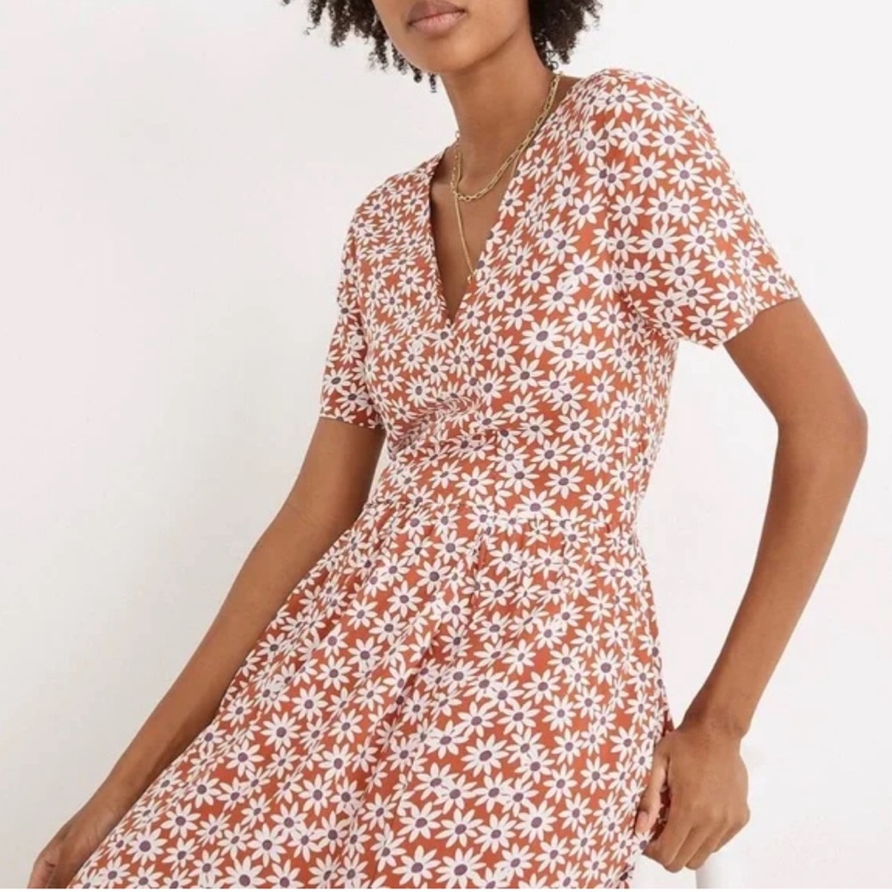Madewell Packed Picnic Mini Wrap Dress
